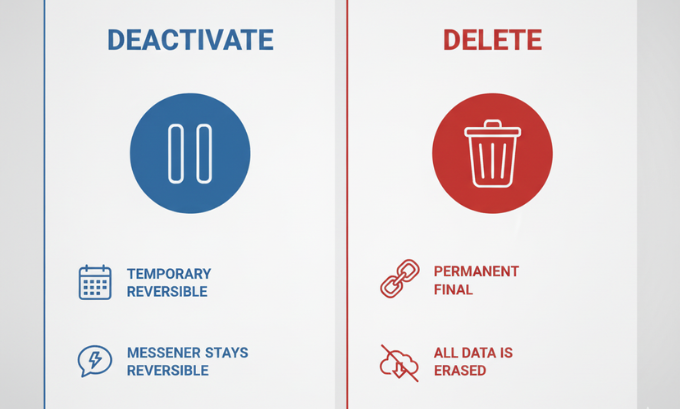Deactivation vs. Deletion Comparison