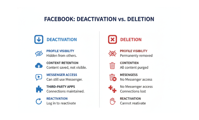 Deactivation vs. Deletion Comparison