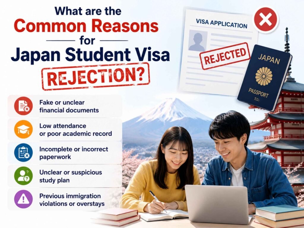 What are the common reasons for Japan Student Visa rejection?