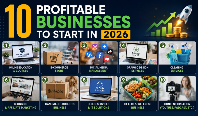10 Profitable Businesses to Start in 2026 10 Profitable Businesses to Start in 2026