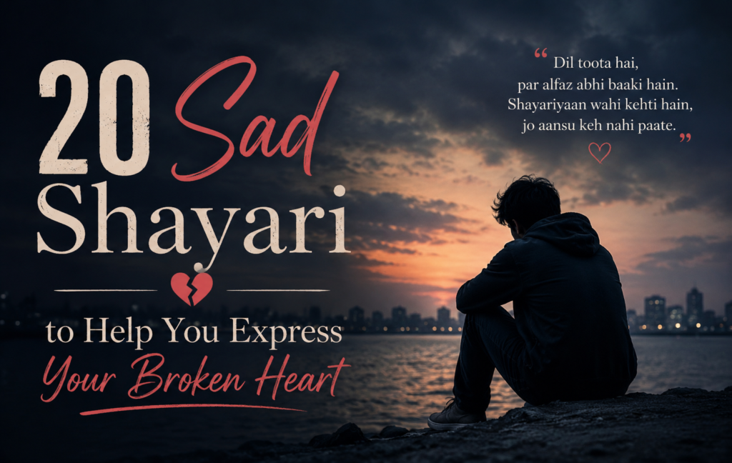 20 Sad Shayari to Help You Express Your Broken Heart 20 Sad Shayari to Help You Express Your Broken Heart