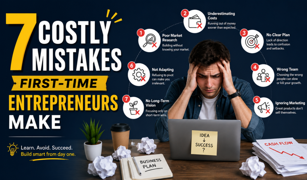 7 Costly Mistakes First-Time Entrepreneurs Make