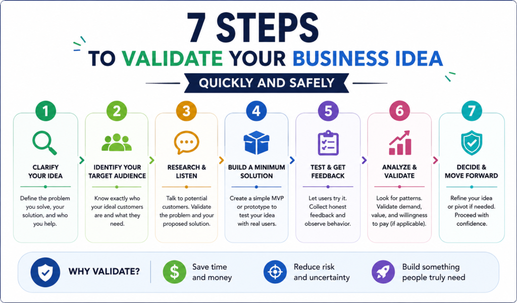 7 Steps to Validate Your Business Idea Quickly and Safely 7 Steps to Validate Your Business Idea Quickly and Safely