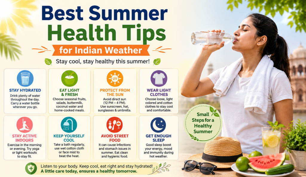 Surviving the Heat: Essential Summer Health Tips for Indian Weather Best Summer Health Tips for Indian Weather