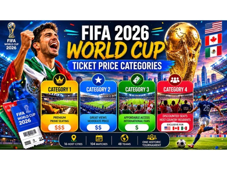 FIFA 2026 World Cup Ticket Price Categories World Cup Ticket Price