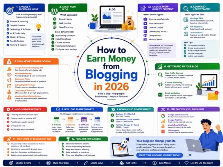 How to Earn Money from Blogging in 2026 How to earn money from blogging