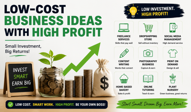Low-Cost Business Ideas With High Profit