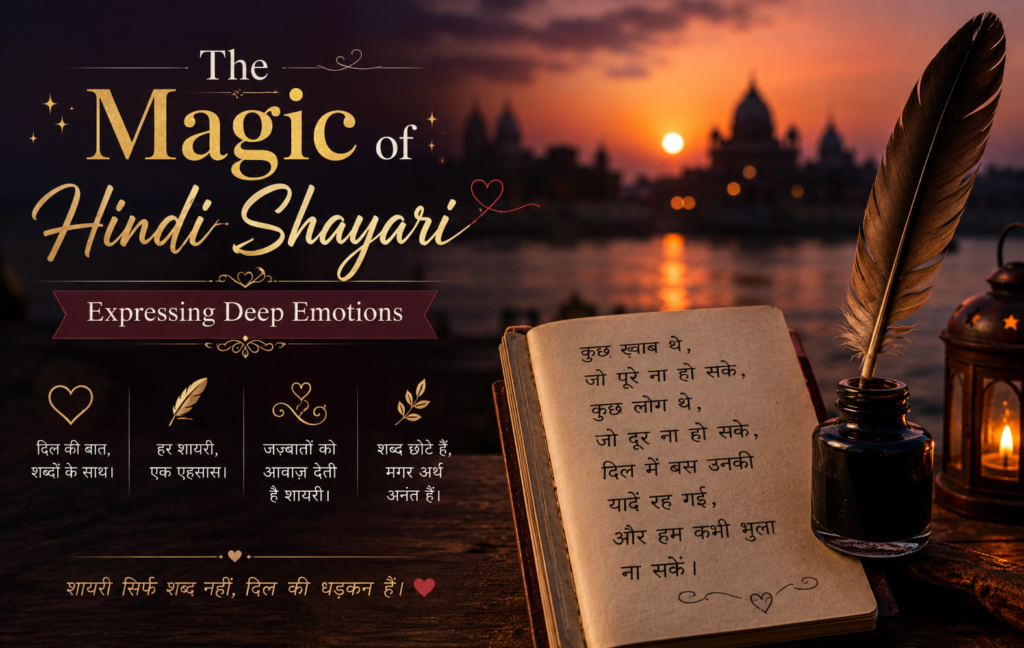The Magic of Hindi Shayari: Expressing Deep Emotions The Magic of Hindi Shayari: