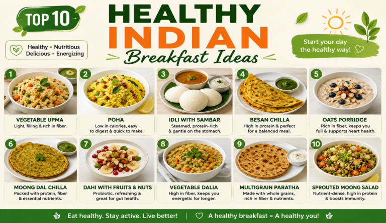 Top 10 Healthy Indian Breakfast Ideas