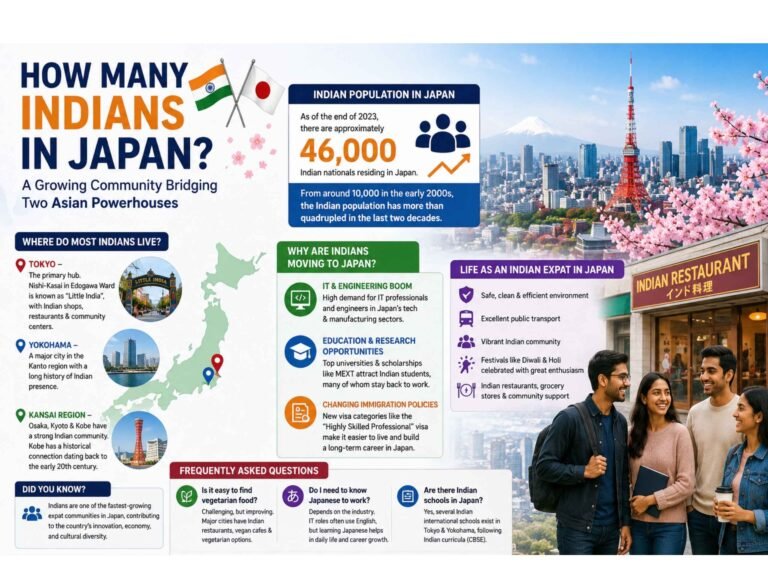 How Many Indians in Japan Population and Growth indians in japan