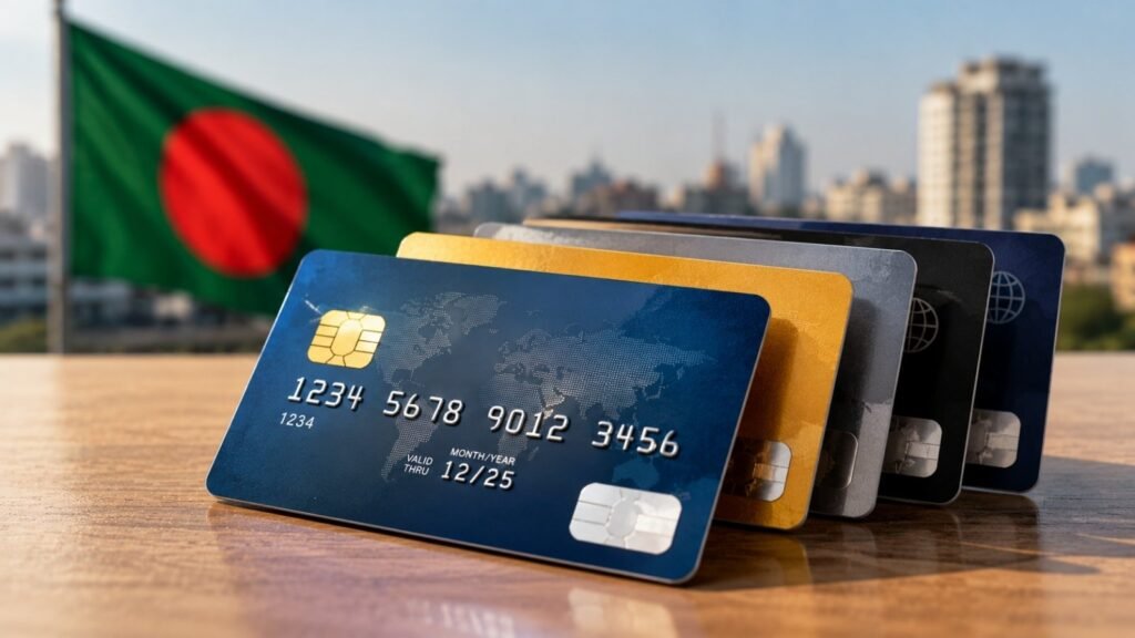 Credit Cards in Bangladesh featuring cashback, rewards, secure payments, and travel benefits