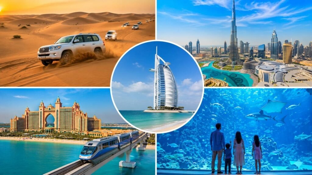 Things to Do in Dubai for an Unforgettable Travel Experience Things to Do in Dubai featuring Burj Khalifa, desert safari, Dubai Marina, and Palm Jumeirah