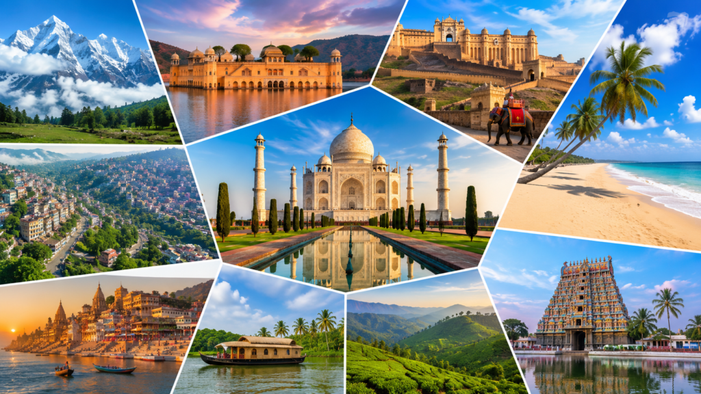 Best Places to Visit in India featuring the Taj Mahal at sunrise